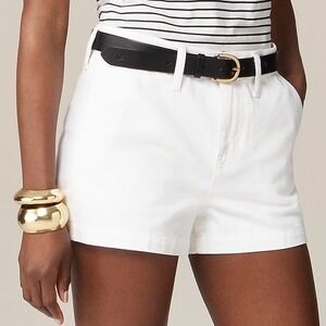 NWT J.Crew High‎ Rise White Denim A-Line Shorts Women's Sz 26 Preppy Nautical